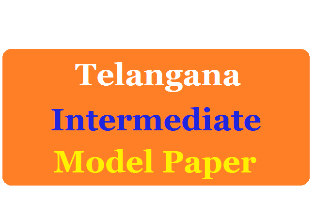 TS Inter 1st Year Model Question Paper 2020, Telangana Jr Inter Important Question 2020